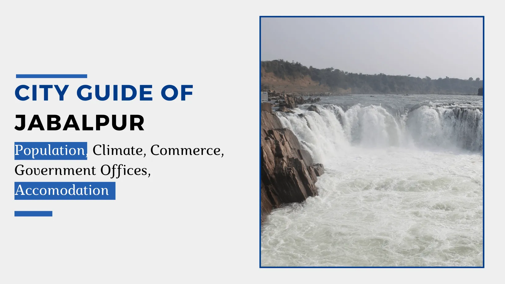 Know Your City Jabalpur